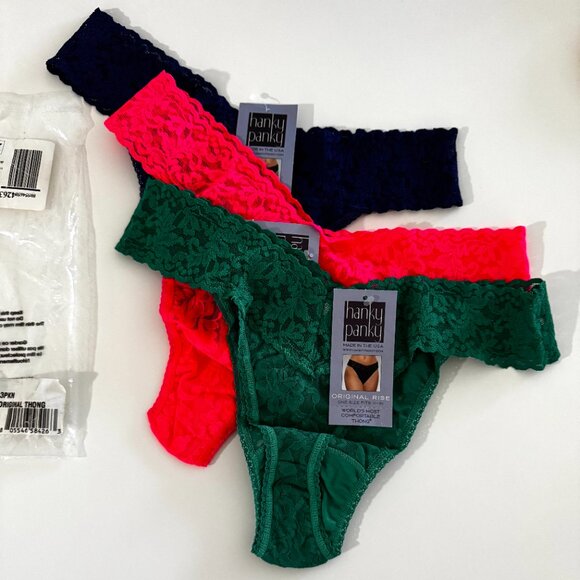 3 Pack Hanky Panky Original Rise Thong - NWT - Picture 2 of 2